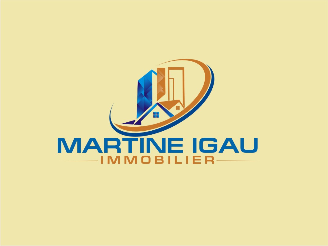 Logo Design by delu 003 for Martine Igau Immobilier | Design #13427576