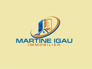 Logo Design by delu 003 for Martine Igau Immobilier | Design: #13427576