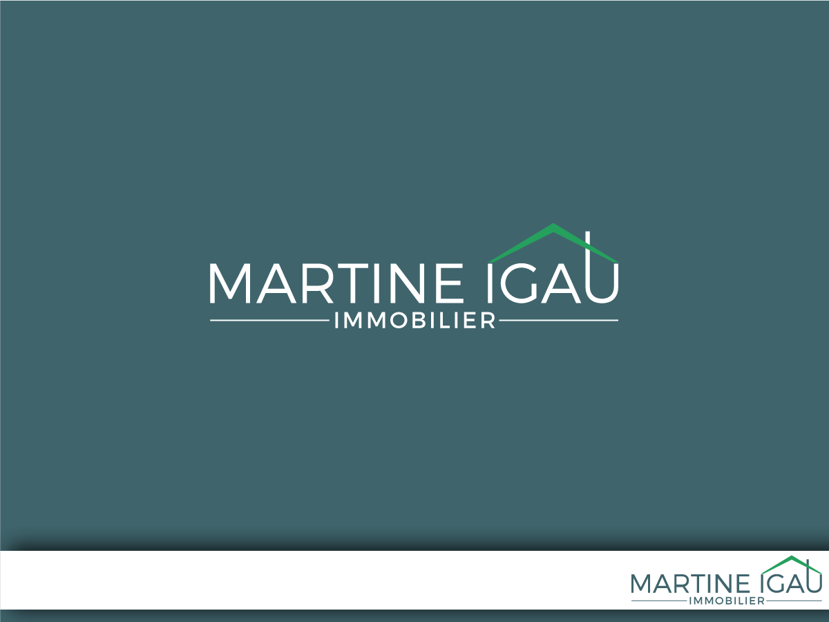Logo Design by GBDESIGN for Martine Igau Immobilier | Design #13597742