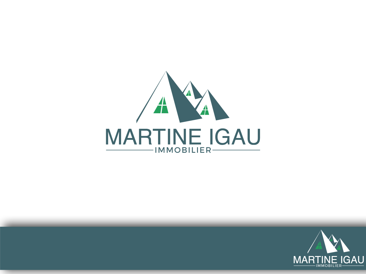 Logo Design by GBDESIGN for Martine Igau Immobilier | Design #13597778