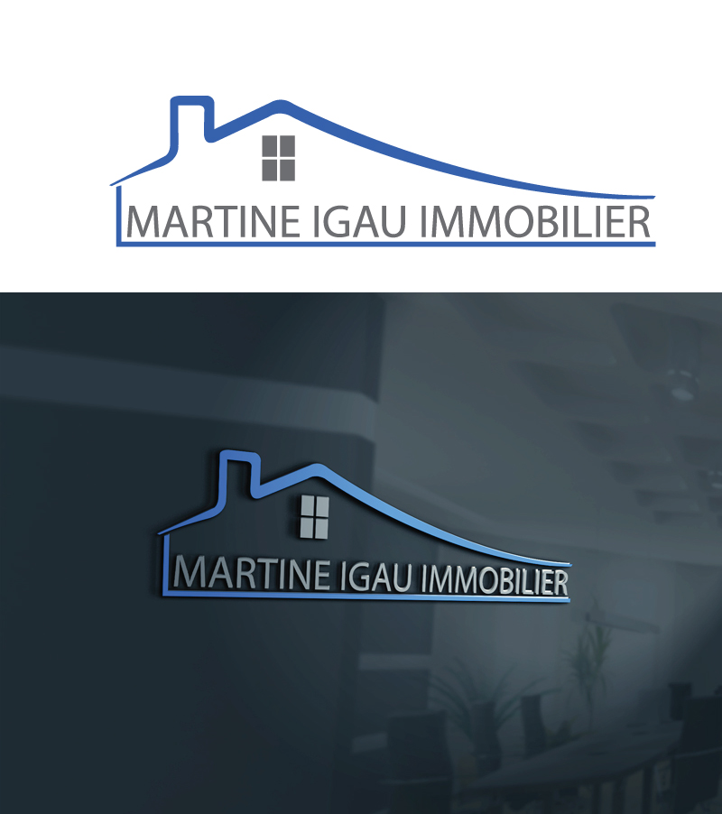 Logo Design by futurism for Martine Igau Immobilier | Design #13422022