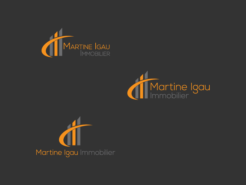 Logo Design by miziitinstitute for Martine Igau Immobilier | Design #13581010