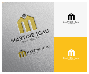 Logo Design by Phoenix Dragon for Martine Igau Immobilier | Design: #13471825