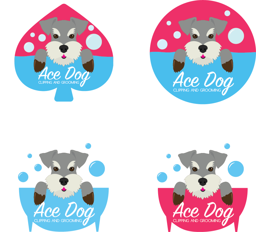 Logo Design by arrobarriba for ACE dog clipping and grooming | Design #13596748