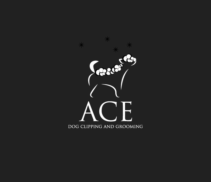 Logo Design by paoleta_y for ACE dog clipping and grooming | Design #13594715