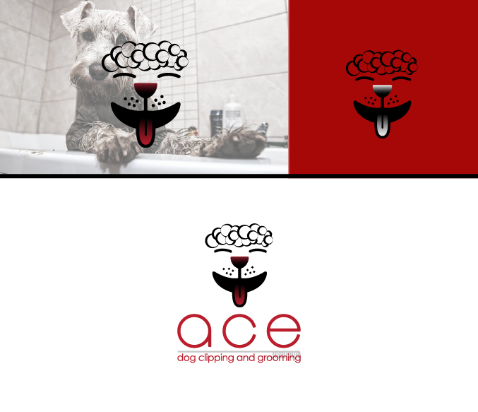 Logo Design by paoleta_y for ACE dog clipping and grooming | Design #13616312