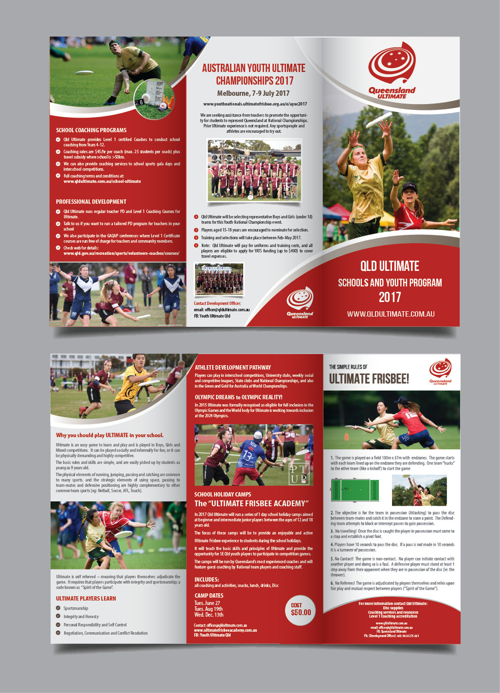 Flyer Design by alex989 for QLD Ultimate | Design #13567046