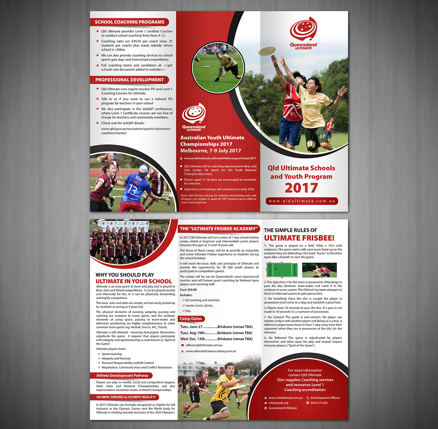 Diseño de Flyer por aspiremedia para QLD Ultimate | Diseño #13370357
