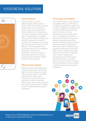 Flyer Design by Juan Bigotes for Apps4U  | Design: #13418009