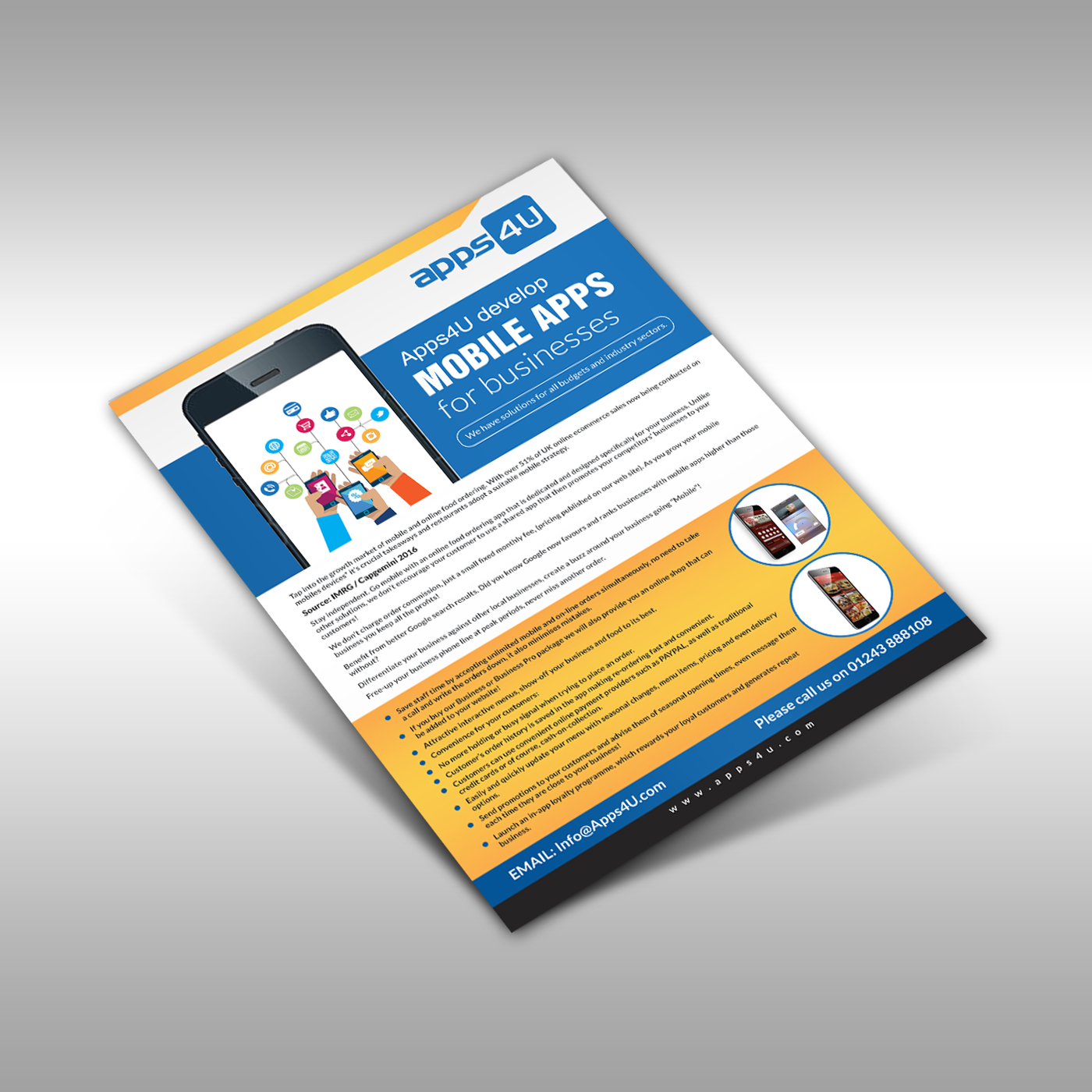 Flyer Design by debdesign for Apps4U  | Design #13370459