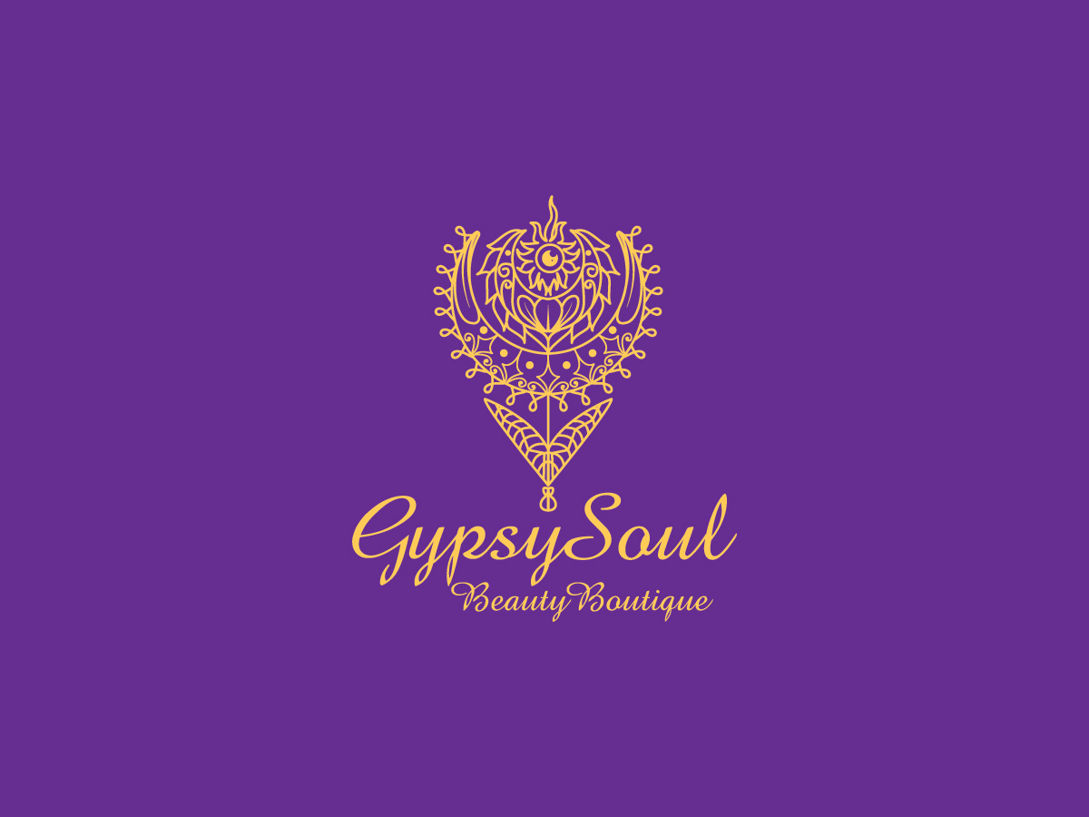 Colorful, Feminine, Hair And Beauty Logo Design for Gypsy Soul Beauty