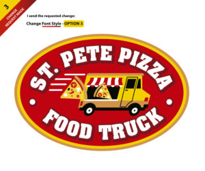 Logo Design by juangildardogonzalez for St. Pete Pizza Food Truck | Design: #13420336