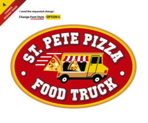 Logo Design by juangildardogonzalez for St. Pete Pizza Food Truck | Design: #13420337