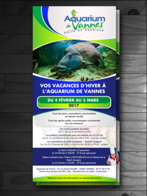 Create for a public aquarium, create the front page of the program of the animations of the french w | Design de Flyer par innovative earth