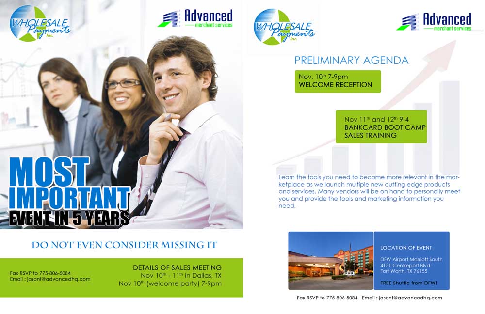 Invitation Design by Jins Joseph for Advanced Merchant Services | Design #2464404