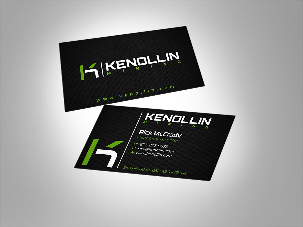 Business Card Design by MT for Kenollin Mining | Design #2463774