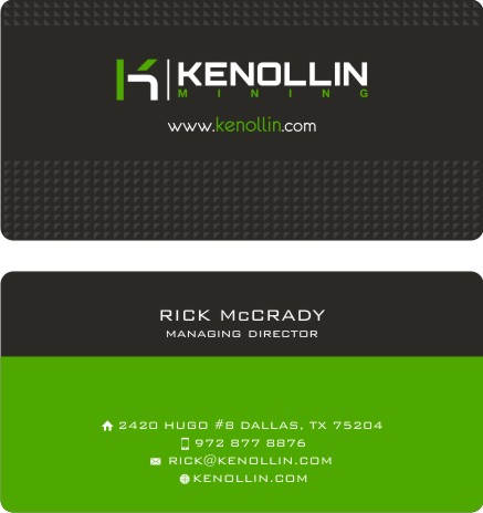 Diseño de Tarjeta de Presentación por IdeaBlast para Kenollin Mining | Diseño #2466243