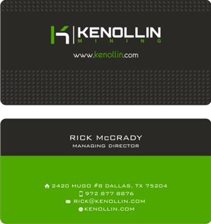Business Card Design by IdeaBlast for Kenollin Mining | Design: #2466243