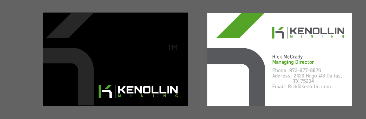 Business Card Design by Andrea for Kenollin Mining | Design #2466893