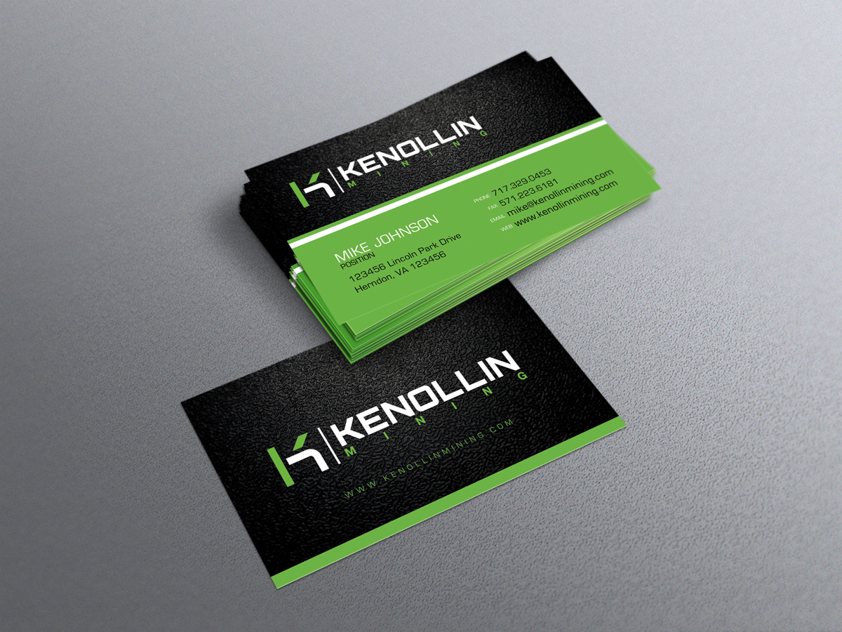 Business Card Design by diRtY.EMM for Kenollin Mining | Design #2464599