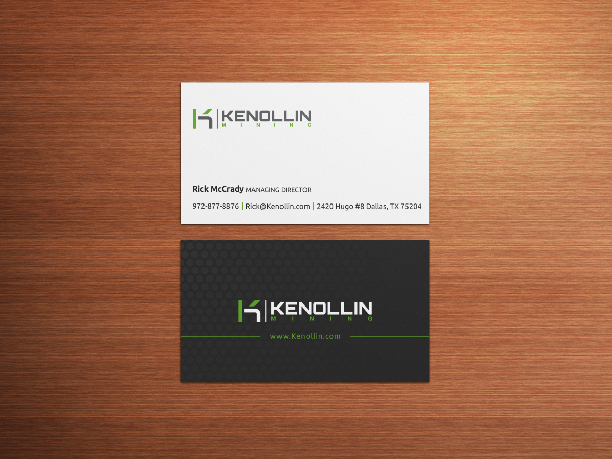 Business Card Design by HYPdesign for Kenollin Mining | Design #2473934