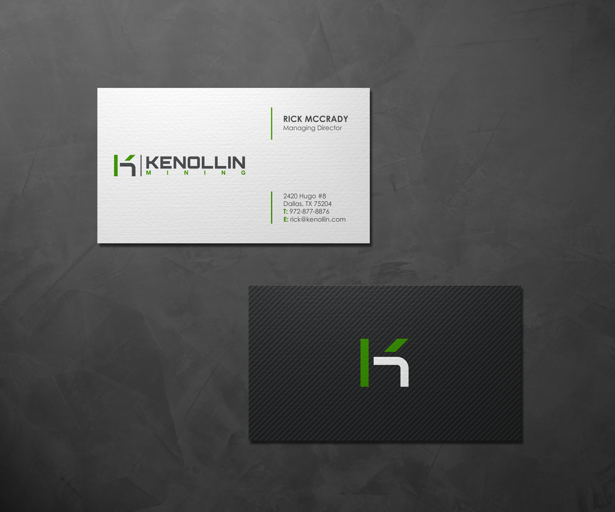 Design de Carte de Visite par logodentity pour Kenollin Mining | Design #2477859