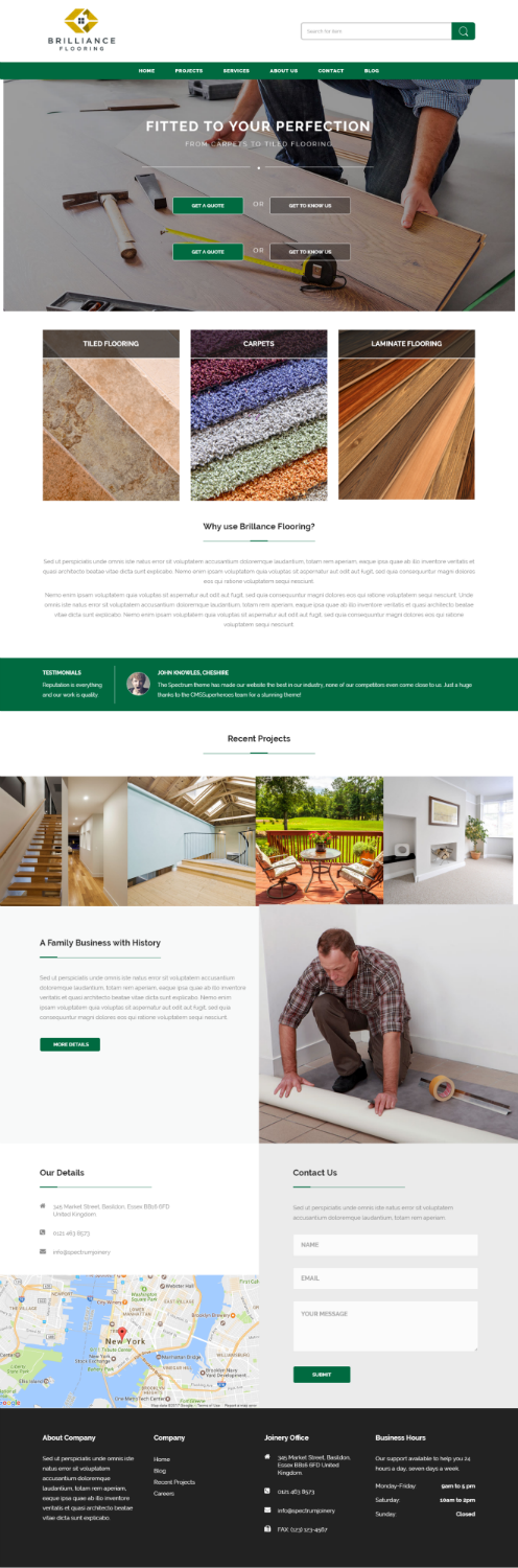 Web Design by valemic for Brilliance Flooring | Design #13418451