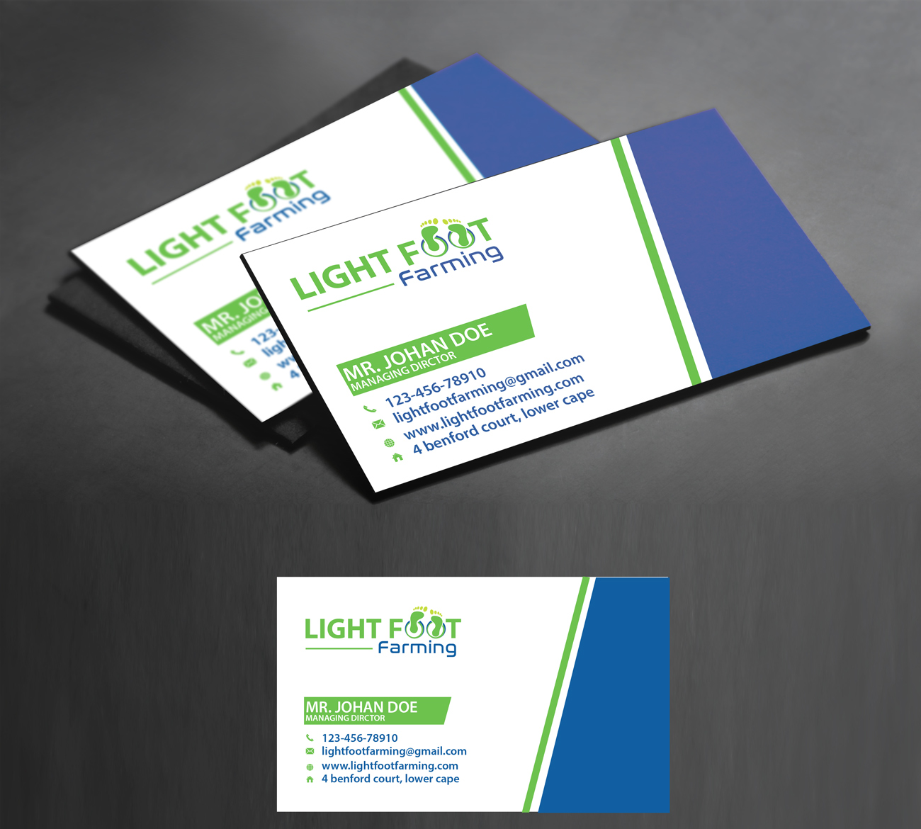 Business Card Design by Impressive Solutions for Lighfoot Farming | Design #13624152