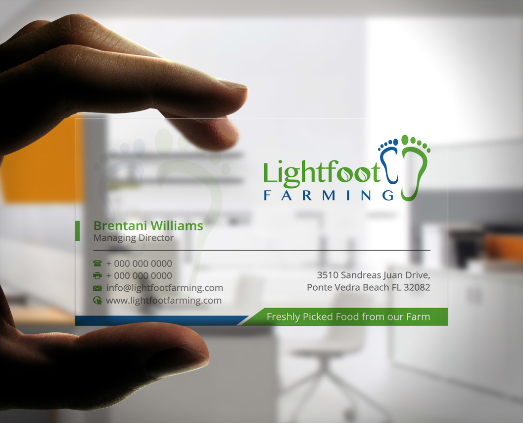 Diseño de Tarjeta de Presentación por Stylez Designz para Lighfoot Farming | Diseño #13740427