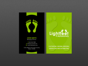 Design de Carte de Visite par Creations Box 2015 pour Lighfoot Farming | Design : #13642200