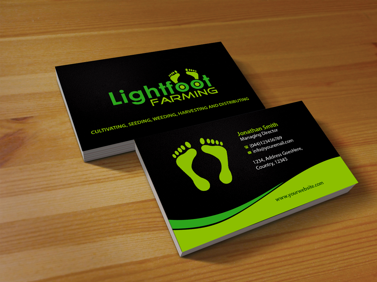 Business Card Design by Creations Box 2015 for Lighfoot Farming | Design #13642201