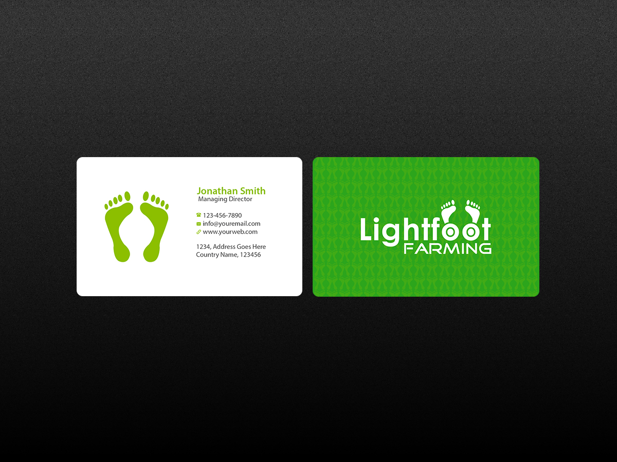 Business Card Design by Creations Box 2015 for Lighfoot Farming | Design #13642203