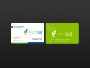 Design de Carte de Visite par Creations Box 2015 pour Lighfoot Farming | Design : #13642204