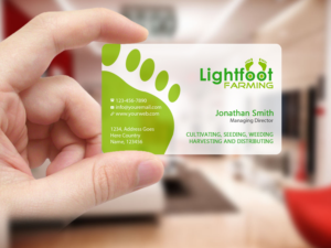 Design de Carte de Visite par Creations Box 2015 pour Lighfoot Farming | Design : #13642206