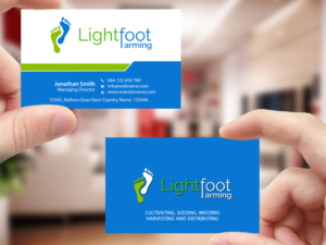 Design de Carte de Visite par Creations Box 2015 pour Lighfoot Farming | Design : #13642207