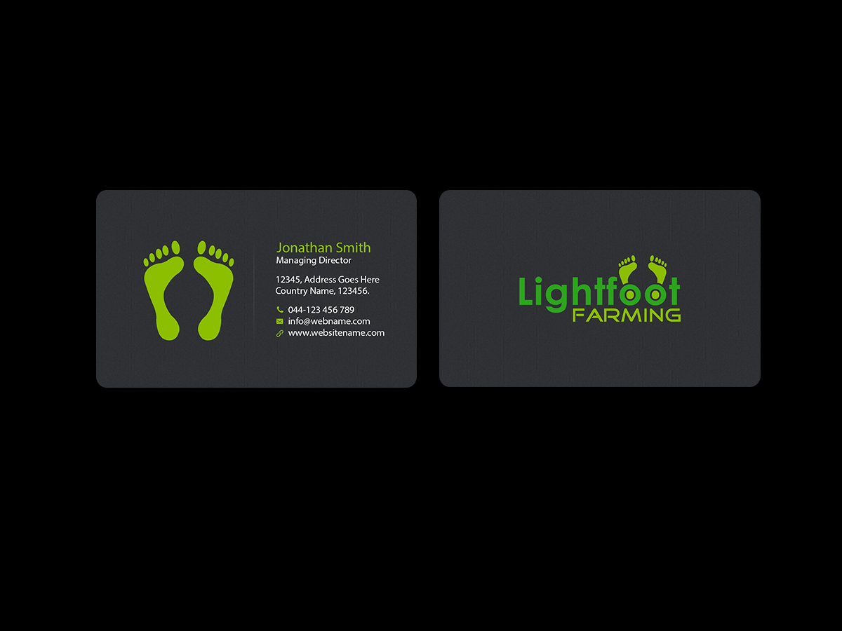 Design de Carte de Visite par Creations Box 2015 pour Lighfoot Farming | Design #13669512
