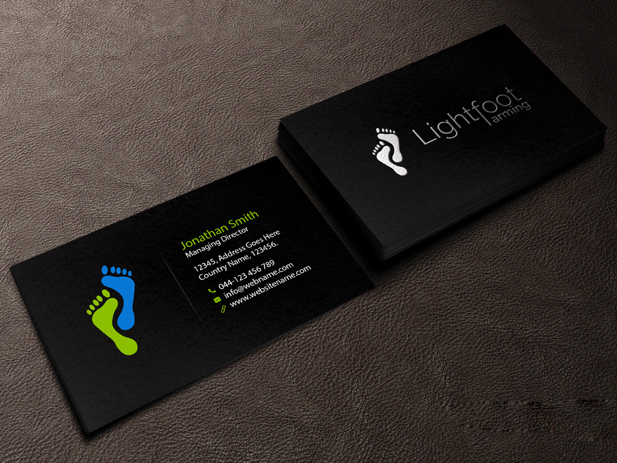 Design de Carte de Visite par Creations Box 2015 pour Lighfoot Farming | Design #13669513