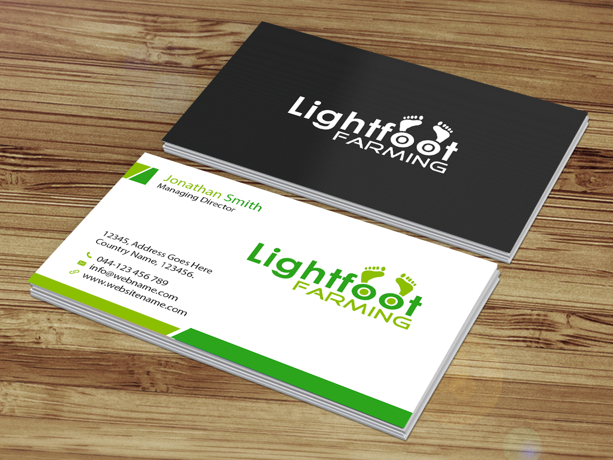 Business Card Design by Creations Box 2015 for Lighfoot Farming | Design #13669514