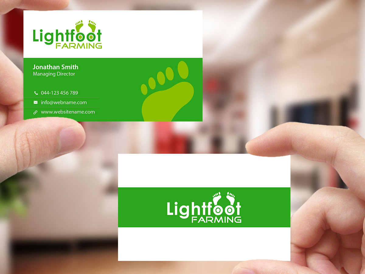 Business Card Design by Creations Box 2015 for Lighfoot Farming | Design #13669520