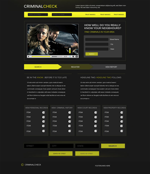 Landing Page Design by Series