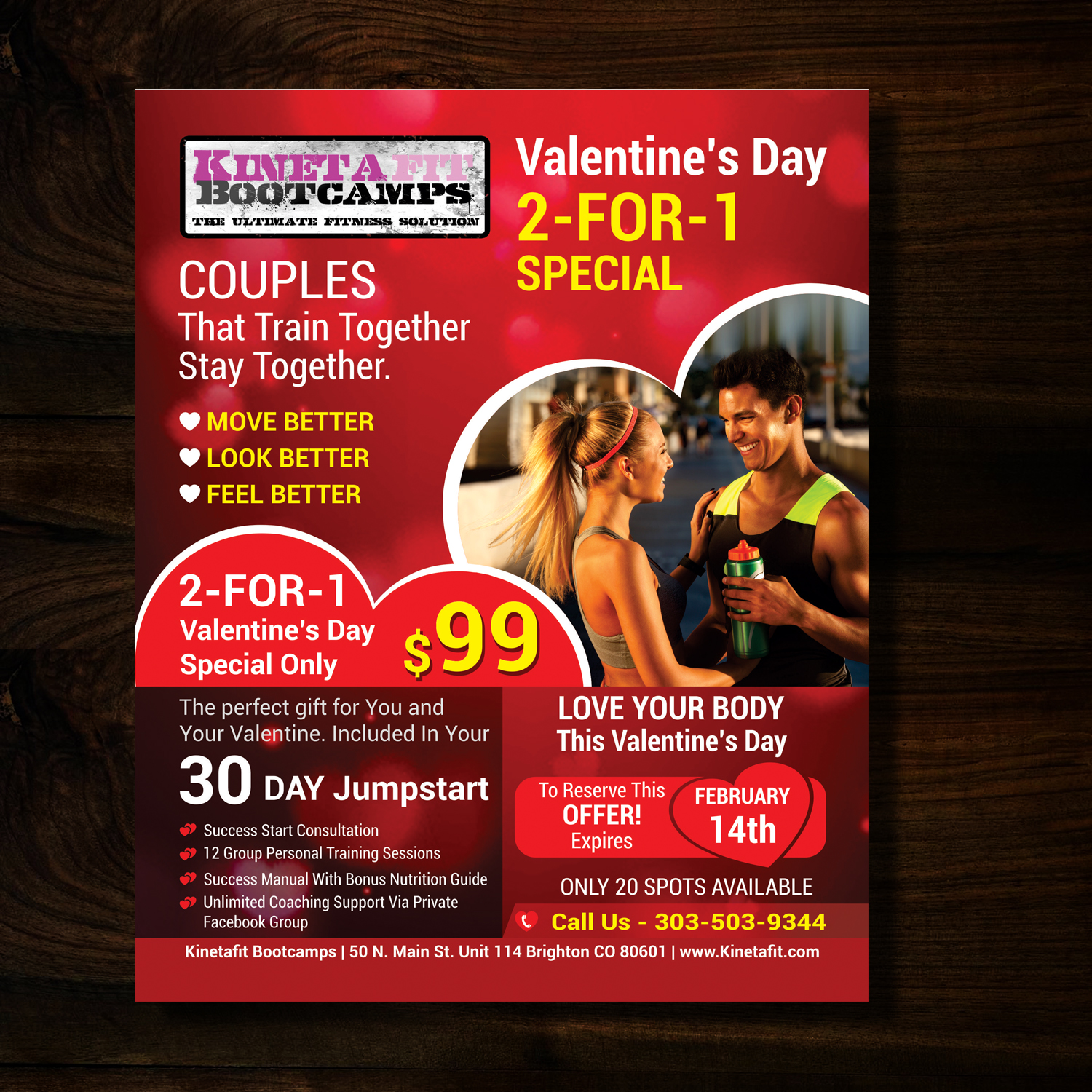 Flyer Design by uk for Kinetafit | Design #13413007