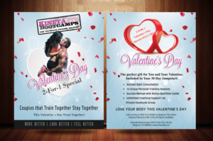 Fitness Company Valentine's Day Special Flyer  | Diseño de Flyer por Riyad