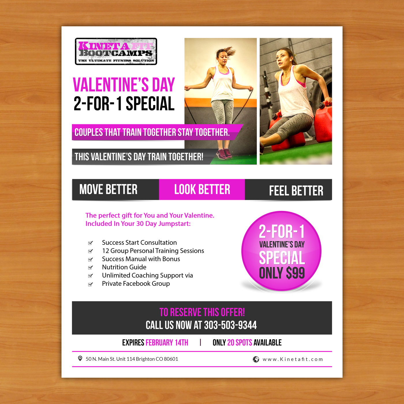 Design de Flyer par debdesign pour Kinetafit | Design #13412685