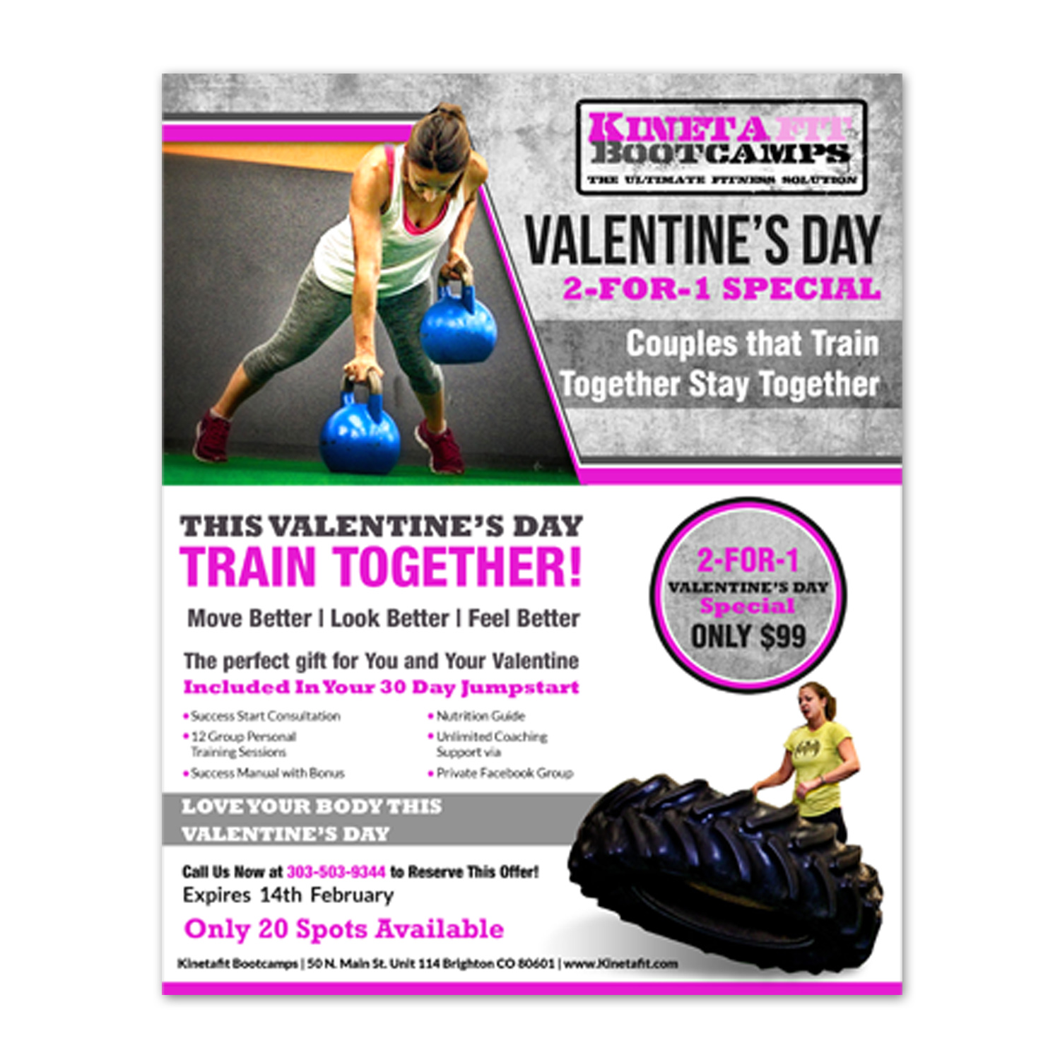 Flyer Design by creative.bugs for Kinetafit | Design #13407063