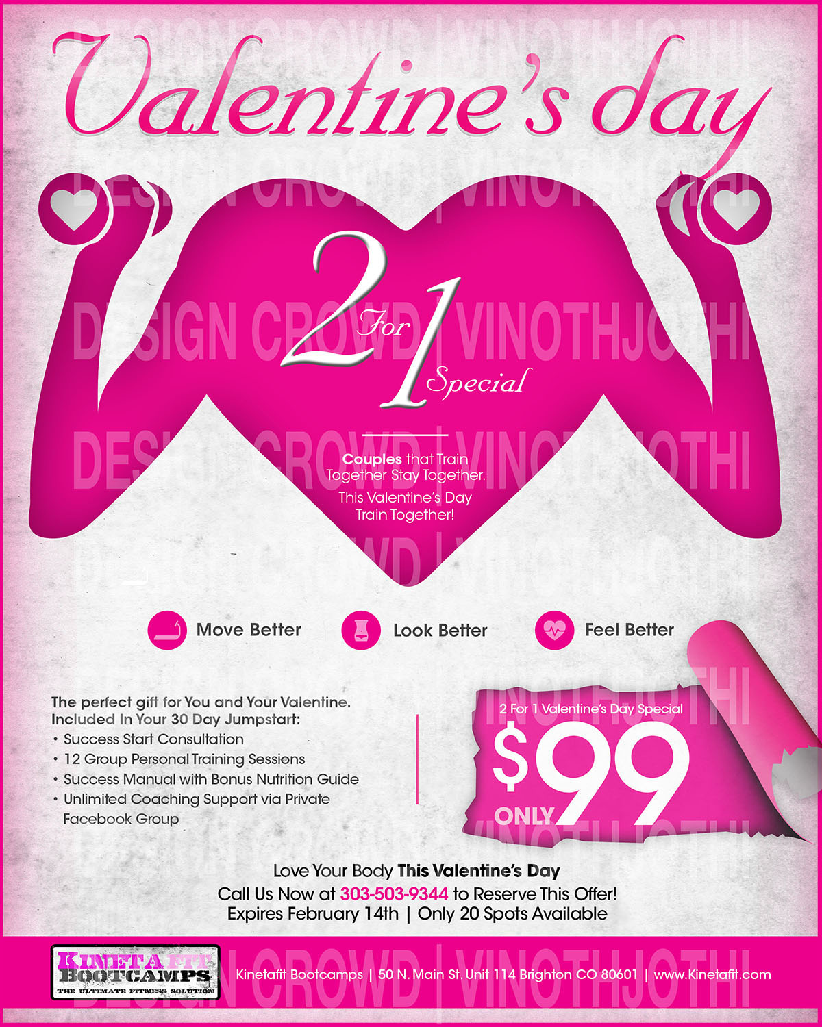 Flyer Design by Vinoth J for Kinetafit | Design #13448199