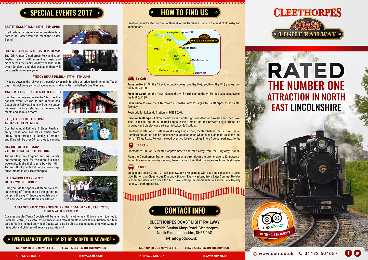 Flyer Design by SAI DESIGNS for Cleethorpes Light Railway Ltd | Design #13553743