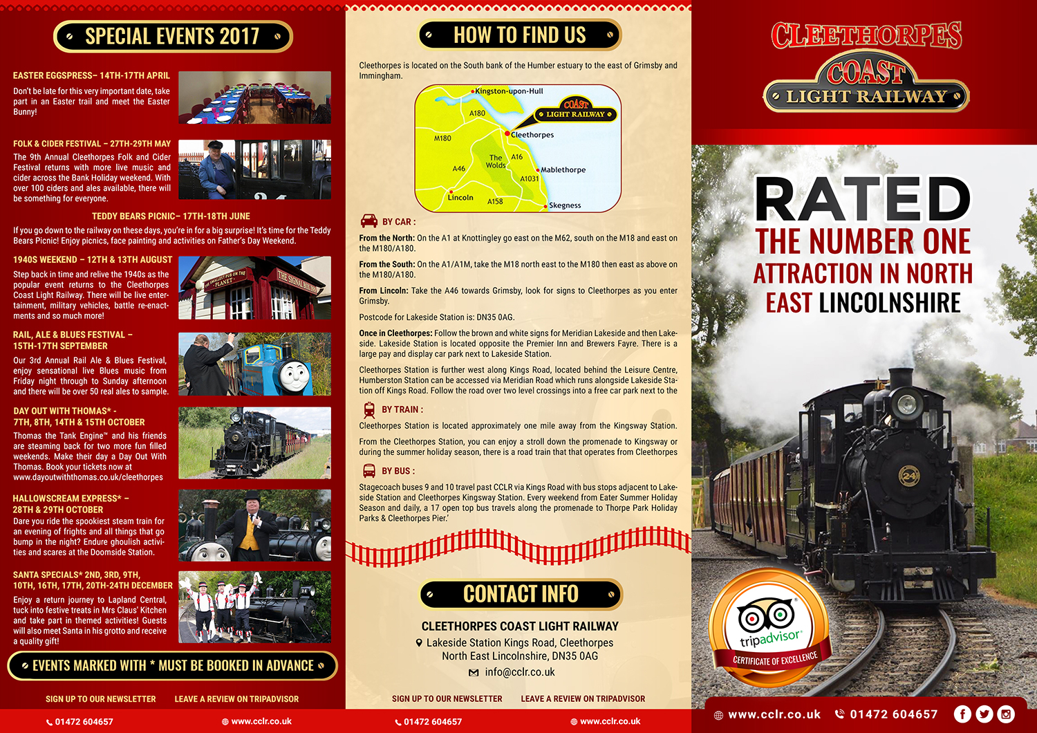 Flyer Design by SAI DESIGNS for Cleethorpes Light Railway Ltd | Design #13581580