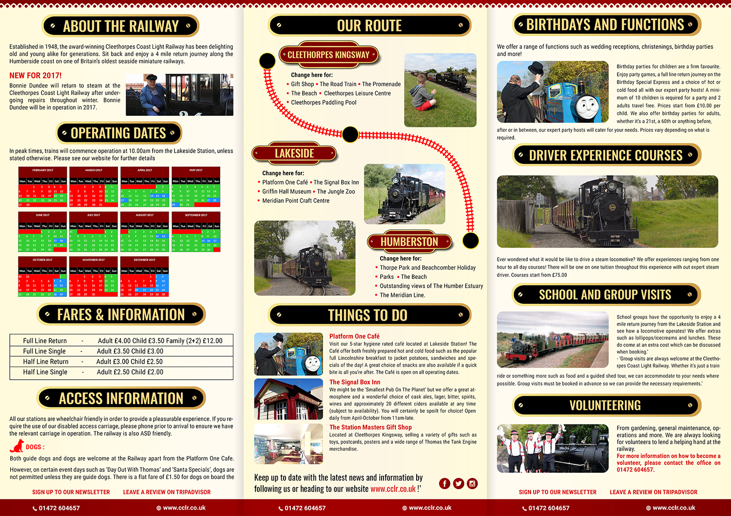 Flyer Design by SAI DESIGNS for Cleethorpes Light Railway Ltd | Design #13584586