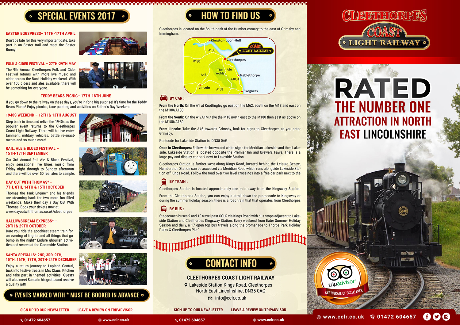 Flyer Design by SAI DESIGNS for Cleethorpes Light Railway Ltd | Design #13584587
