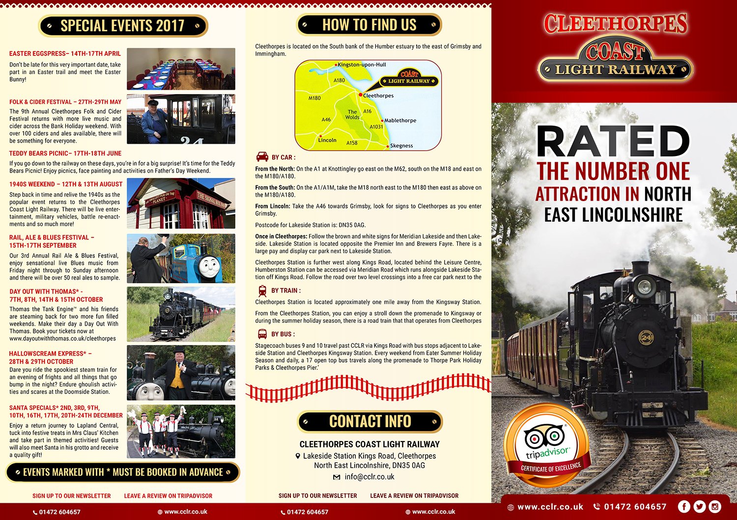 Flyer Design by SAI DESIGNS for Cleethorpes Light Railway Ltd | Design #13591691